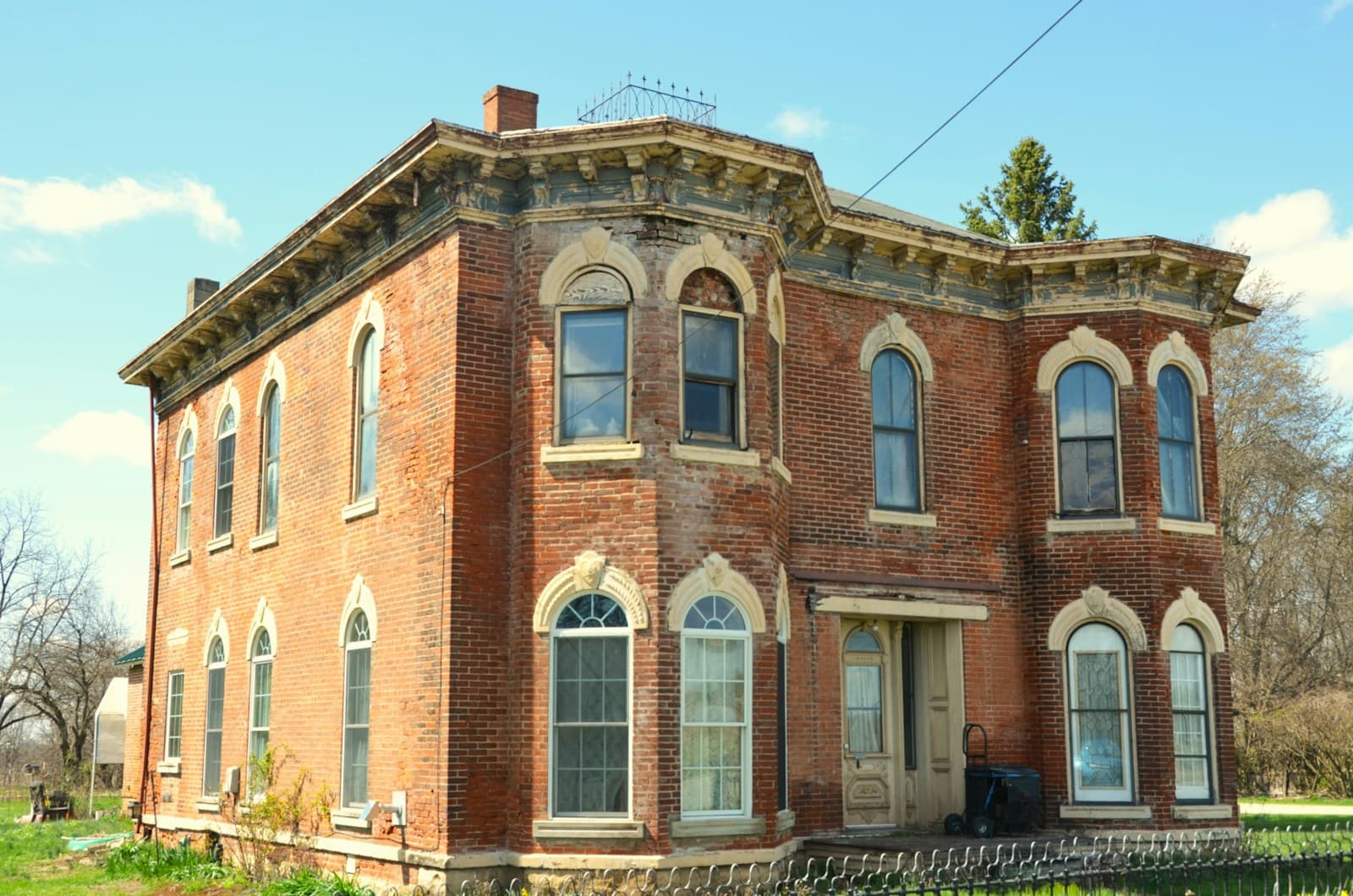 Historic home with original arched windows