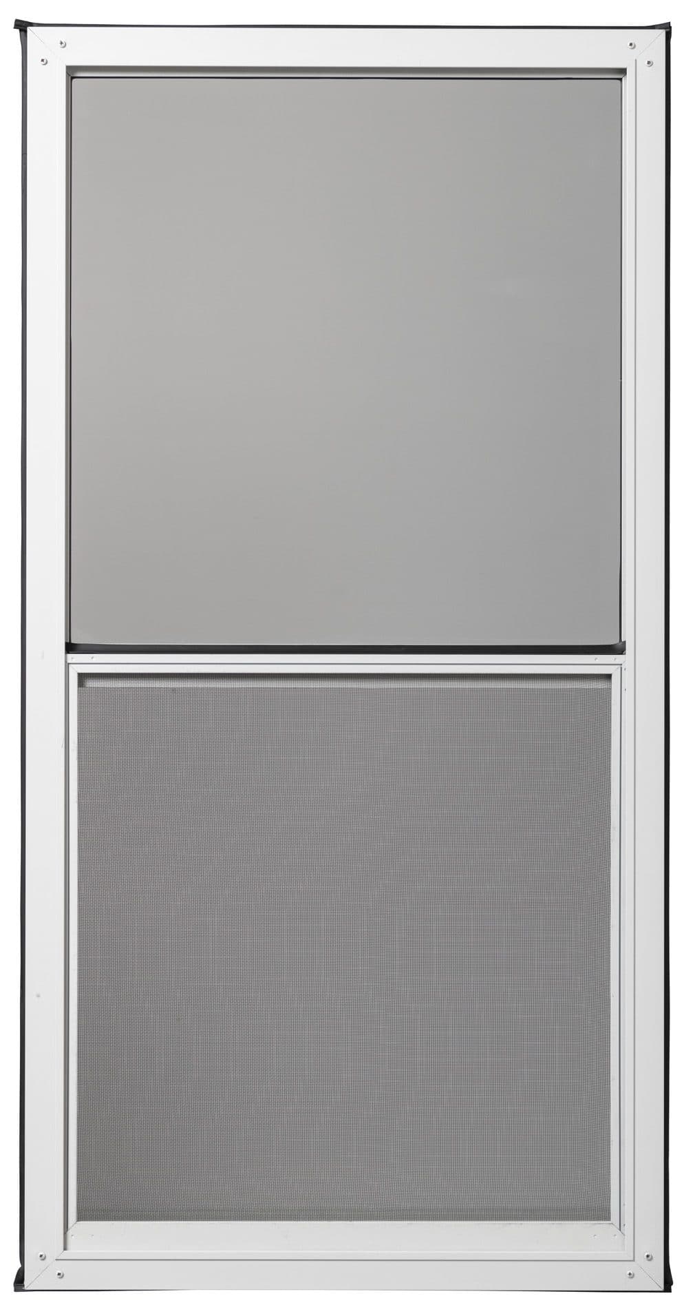 Low-E Aluminum Double-Hung Interior Storm Window with Screen